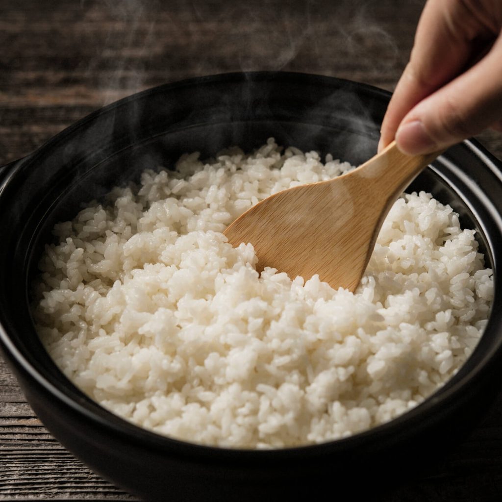 Ugotowany ryż biały